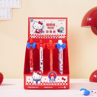 Hello Kitty Bow Retractable Gel Pen, 0.5mm Black Ink, Sanrio Licensed